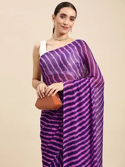 Elegant Georgette Saree with Blouse piece 