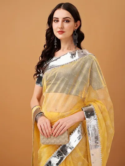 Must Have Organza Saree with Blouse piece 