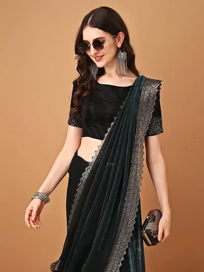 Elegant Art Silk Saree with Blouse piece 