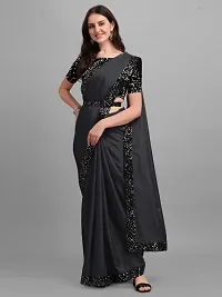 Classic Art Silk Lace Work Saree with Blouse piece-thumb4