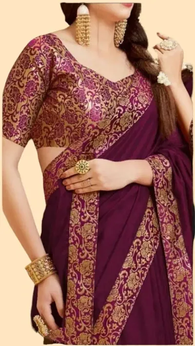 Best Selling Lycra Saree with Blouse piece 