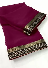 Purple Art Silk Embellished Sarees For Women-thumb1