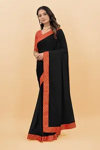 Classic Art Silk Lace Work Saree with Blouse piece-thumb2