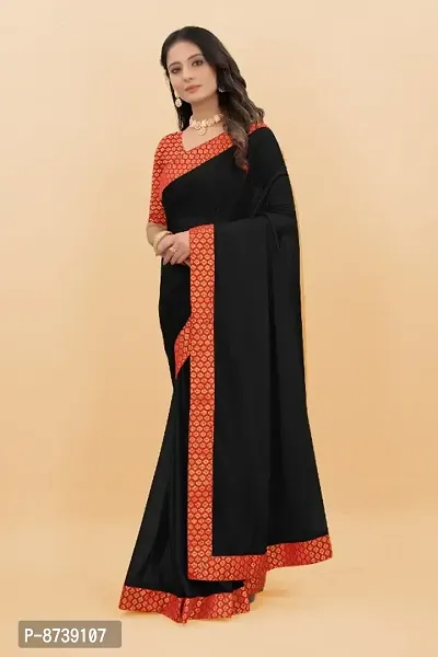 Classic Art Silk Lace Work Saree with Blouse piece-thumb3