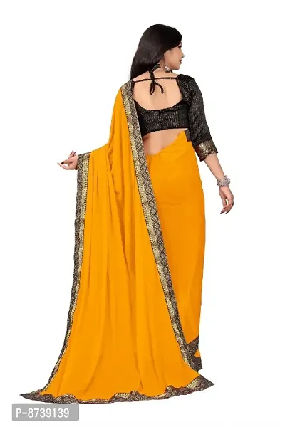 Classic Art Silk Lace Work Saree with Blouse piece-thumb2