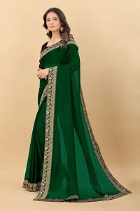 Attractive Art Silk Saree With Blouse Piece For Women-thumb2