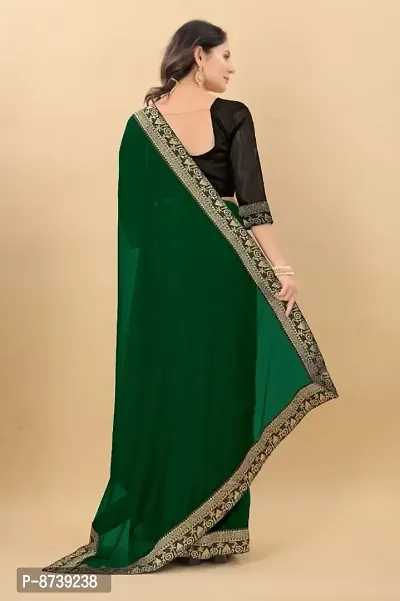 Attractive Art Silk Saree With Blouse Piece For Women-thumb4