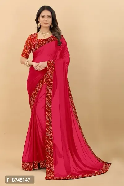 Trendy Art Silk Saree with Blouse Piece for Women