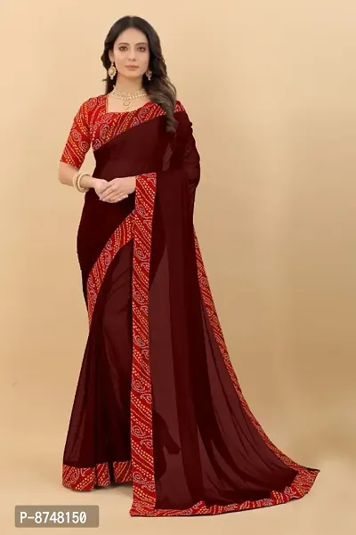 Trendy Art Silk Saree with Blouse Piece for Women