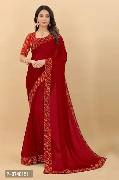 Trendy Art Silk Saree with Blouse Piece for Women