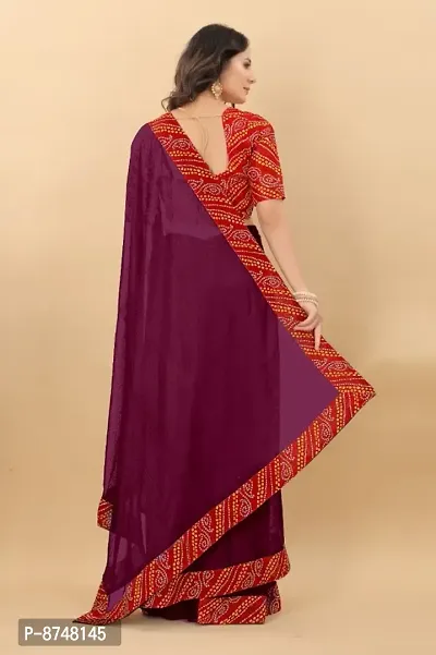 Beautiful Wine Art Silk Dyed Sarees For Women-thumb2