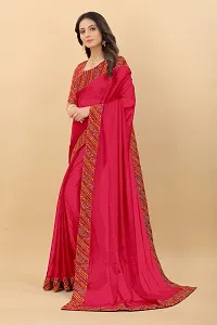 Trendy Art Silk Saree with Blouse Piece for Women-thumb3