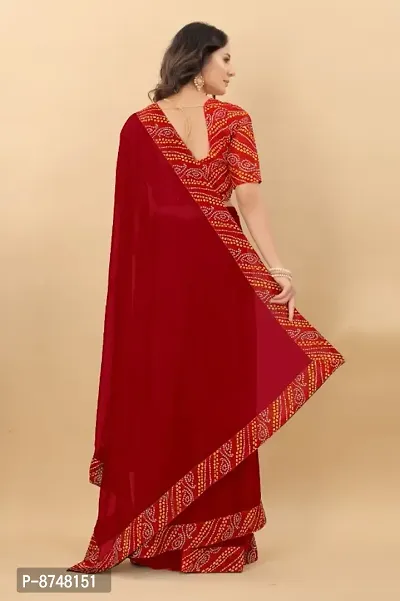 Trendy Art Silk Saree with Blouse Piece for Women-thumb2