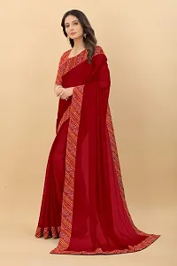 Trendy Art Silk Saree with Blouse Piece for Women-thumb3