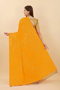 Trendy Orange Art Silk Saree with Blouse Piece For Women-thumb2