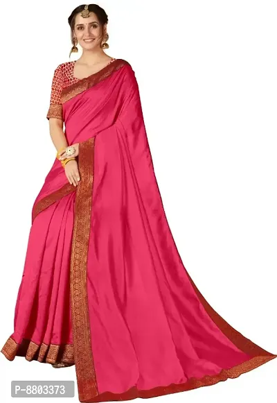 Classic Art Silk Lace Work Saree with Blouse piece-thumb0