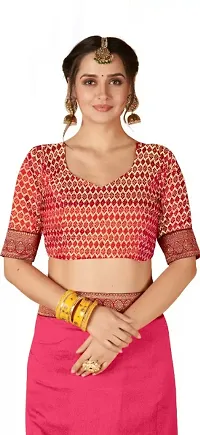 Classic Art Silk Lace Work Saree with Blouse piece-thumb2