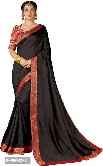 Classic Art Silk Lace Work Saree with Blouse piece-thumb2