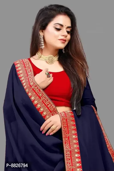 Trendy Art Silk Saree with Blouse Piece for Women
