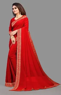 Trendy Art Silk Saree with Blouse Piece for Women-thumb2
