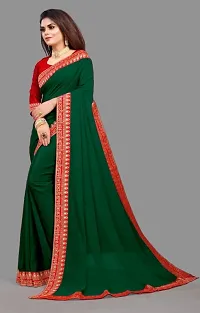 Trendy Art Silk Saree with Blouse Piece for Women-thumb1