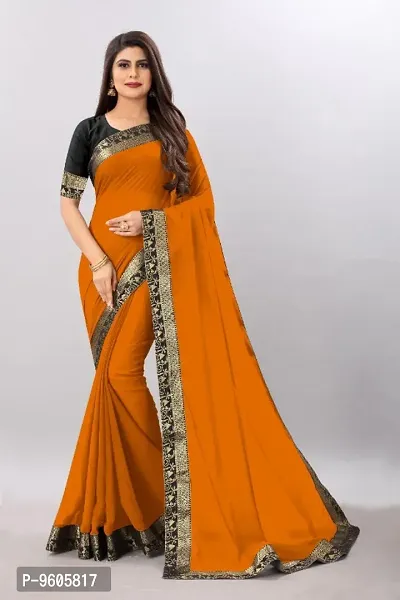 Buy BRYNBRIT Textiles Orange Cotton Blend Printed Daily Wear Saree With No  Blouse Online at Best Prices in India - JioMart.