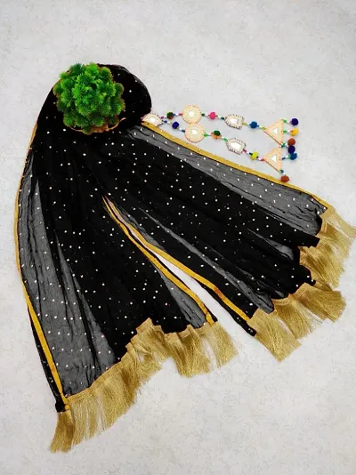 Classic Chiffon Embellished Dupattas for Women