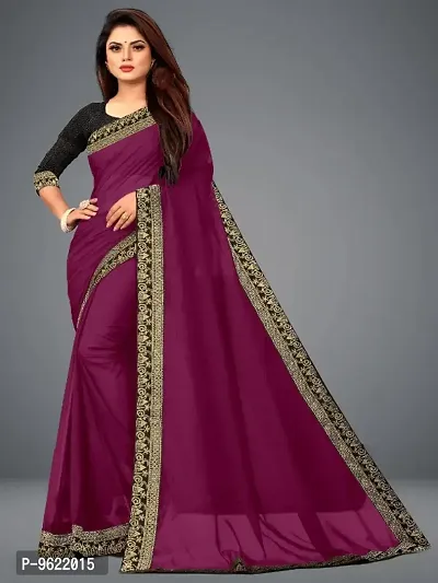 Classic Art Silk Lace Work Saree with Blouse piece