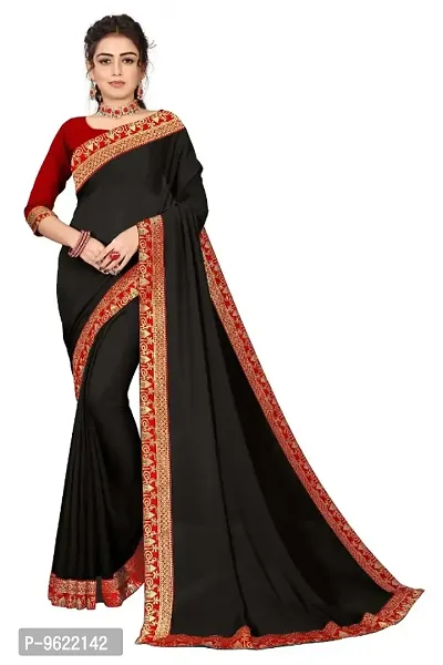 Classic Art Silk Lace Work Saree with Blouse piece