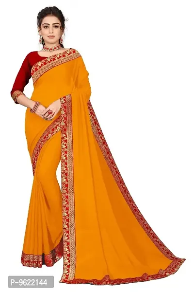 Classic Art Silk Lace Work Saree with Blouse piece