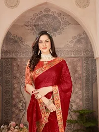 Trendy Soft Silk Saree with Blouse Piece-thumb3