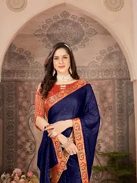 Soft Silk Saree With Blouse Piece-thumb1