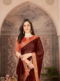 Soft Silk Saree With Blouse Piece-thumb1