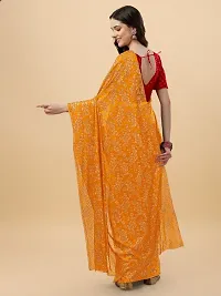 Chiffon Floral Saree With Unstitched Blouse Piece-thumb1