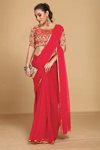 Chiffon Saree With Unstitched Blouse Piece-thumb1