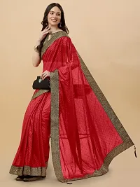 Emboss Lace Border Saree With Blouse Piece-thumb3