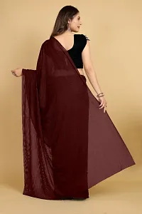 Soft Silk Plain Belt Saree With Blouse Piece-thumb1