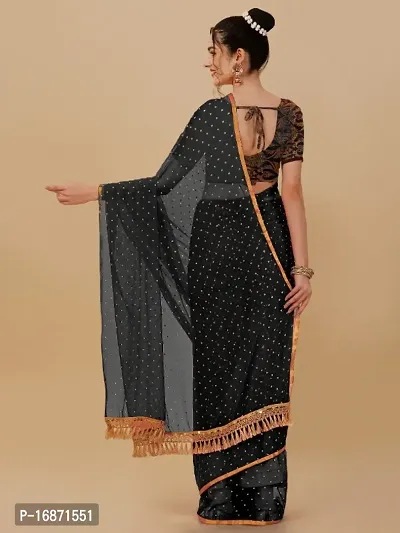 Embellished Sequence Jhalar Saree With Blouse Piece-thumb3