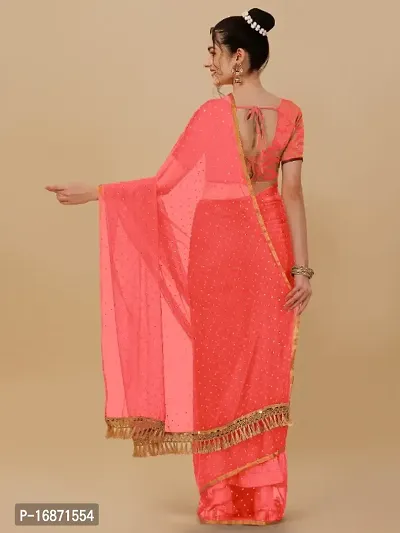 Embellished Sequence Jhalar Saree With Blouse Piece-thumb3