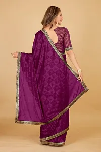 Butterfly Emboss Saree With Blouse Piece-thumb1