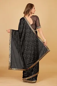 Butterfly Emboss Saree With Blouse Piece-thumb1