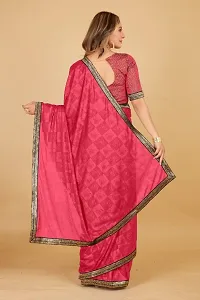 Butterfly Emboss Saree With Blouse Piece-thumb1