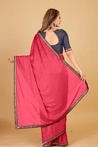 Flower Printed Saree With Blouse Piece-thumb1