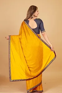 Flower Printed Saree With Blouse Piece-thumb1