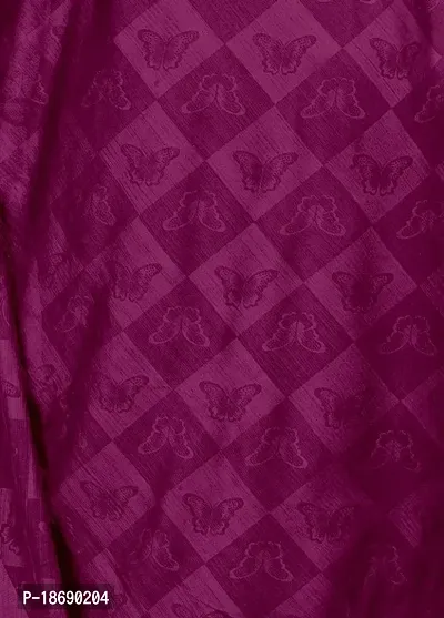 Butterfly Emboss Saree With Unstitched Blouse Piece-thumb2