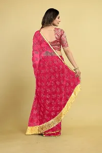 Floral Embellished Jhalar Saree With Blouse Piece-thumb1