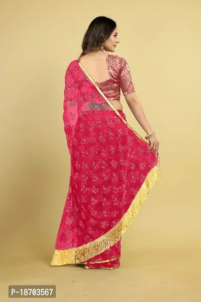 Floral Embellished Jhalar Saree With Blouse Piece-thumb2