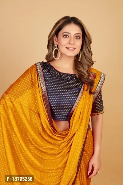 Beautiful Silk Blend Saree with Blouse piece