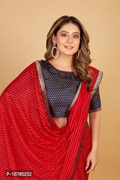 Beautiful Silk Blend Saree with Blouse piece