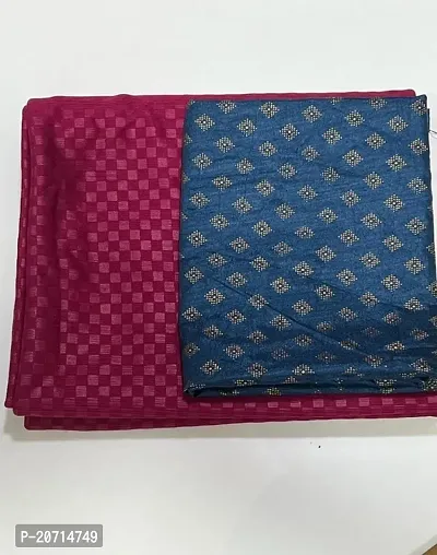 Embelllished Soft Silk Saree with Art silk Blouse piece